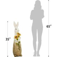 Estatua de Conejito de Resina 35"H Decoración para Jardín y Patio Regalo Perfecto - details 4