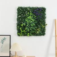 Panel de pared de plantas artificiales DIY, vida eterna, protección UV, alfombra de eucalipto Artificial, verde realista - details 2