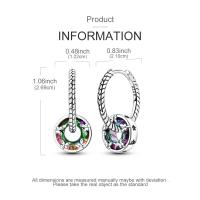 Pendientes LAZA de Plata de Ley 925, Joyería de Aro con Brillantes, Pendientes Colgantes con Forma de Corazón, Regalo de Boda para Mujer, Regalo de Aniversario - details 28