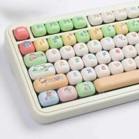 Anime Crayon Shin-chan MOG Profiled Bun Keycap Set Cartoon BPT MX Switch Gaming nical Keyboard Keycaps 143 Keys - details 0