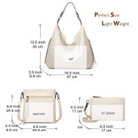 Bolso de Hombro para Mujer, Bandolera de Cuero PU, 3 piezas, informal, Gran Capacidad - details 5
