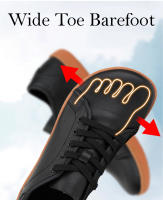 Zapatos minimalistas para hombre y mujer, zapatillas de cuero informales con punta ancha, zapatos ligeros para caminar, Unisex - details 5