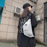 Bolso de pecho de nailon de Color sólido, riñonera deportiva multifuncional de gran capacidad, bolso cruzado, riñonera para correr - details 11