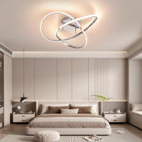 NEO Gleam-candelabro led moderno para sala de estar, lámpara de techo interior para dormitorio, sala de estudio, hogar inteligente, Alexa, negro/cromo/dorado - details 8