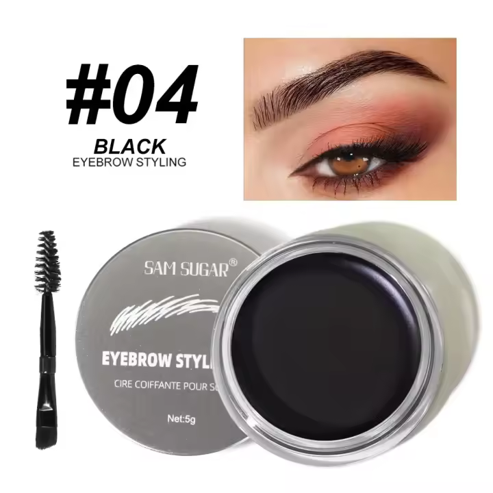 Jabón Estilizador de Cejas duradero Textura de Gel Impermeable Tono Marrón de Café Transparente - 1