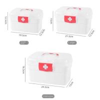 Pastillero grande multicapa, organizador de almacenamiento de pastillas portátil de gran capacidad, caja de medicina doméstica, contenedor para tabletas - details 0