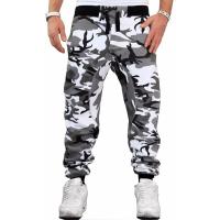 Pantalones de chándal para correr para hombre, pantalones elásticos de camuflaje con cordón, pantalones con múltiples bolsillos, pantalones informales para correr - details 0