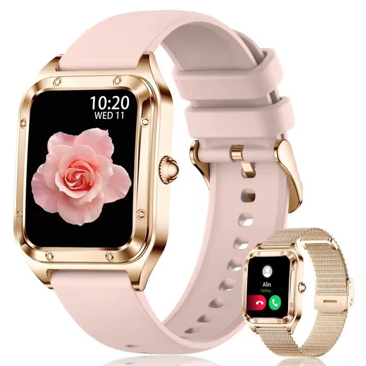 Reloj inteligente para mujer (responder/hacer llamadas), 1,6 ", elegantes, impermeables para las mujeres - 1
