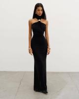 Nuevo vestido halter sin tirantes de cintura delgada para mujer con diseño de línea A, elegante estilo francés - details 7
