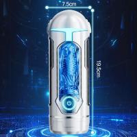 Leten masturbador masculino inserción de penetración potente ventosa varilla de calentamiento entrenador vibrador bolsillo coño juguete sexual para adultos para hombres - details 8