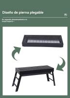 Barbacoa carbon portatil plegable al aire libre viajar Camping - details 9