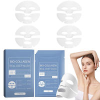 4 unids/caja de biocolágeno absorbible, mascarilla hidratante profunda Real, mascarilla de noche antienvejecimiento, reafirmante, nutritiva, iluminadora, cuidado de la piel - details 0