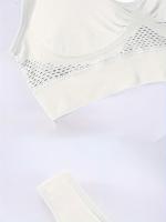 Sujetador deportivo con almohadillas incorporadas, transpirable, alta elasticidad, sin aros, perfecto para yoga, fitness, correr - details 24