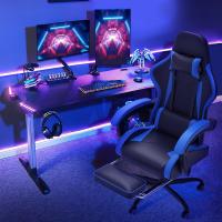 Silla de Juegos Ergónómica Silla de Oficina con Masajeador Carga de 150kg Ajustable Altura - details 40