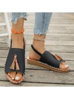 Sandalias planas para mujer, deslizantes, con puntera abierta, cómodas, antideslizantes, para caminar, ligeras, elegantes, sandalias de corcho, suela suave, para exteriores - details 6