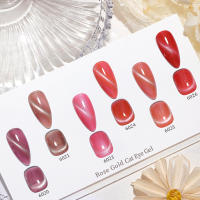Esmalte de Uñas de Gel Magnético Clou Beaute Color Rosa Oro Diamante Rojo Verde y Reflectante Semi Permanente para Arte de Uñas Marca Clou Beaute Hecho en China - details 2