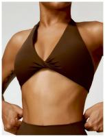 Mujeres Sexy belleza espalda gimnasio correr Push Up Yoga deportes sujetadores transpirable envuelto Yoga deportes sujetadores copa triangular ropa interior femenina - details 15