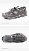 Nuevas Sandalias de Cuero Transpirable para Hombres Estilo Casual de Verano Versátil con Diseño de Hueco - details 18