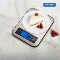 Báscula de cocina digital de alta precisión Funcional multiusos de acero inoxidable con pantalla LCD Ideal para hornear y cocinar Certificado CE - details 5
