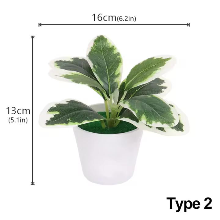Accesorios de decoración para el hogar, suministros de fiesta, vegetación realista, hierba sintética en maceta, plantas artificiales, bonsái, simulación Scindapsus - 1