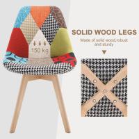 Silla Nórdica Multicolor con Resaldo Estilo Patchwork para Cocina BH29mf-4 - details 25