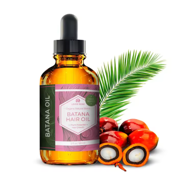 Leven Rose Organic na Oil Serum para el crecimiento del cabello, 2 oz - Repara las puntas abiertas, el cabello seco y dañado, apoya la producción de colágeno, - 1