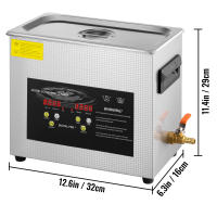Limpiador Ultrasónico Succebuy Reloj Digital Calentador Acero Inoxidable - details 2