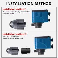 360 ° Fabricante de ondas giratorias automáticas, cabezal de bomba rotativa, fabricante de ondas de oxigenación de rotación uniforme de plástico con adaptadores - details 2