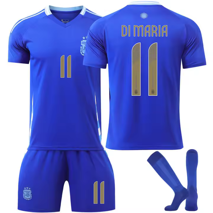 Camiseta de Argentina No.10 2425 Conjunto de Entrenamiento para Adultos y Niños Hombres y Mujeres Uniforme de Fútbol - 1