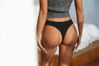 6PCS Conjunto De Bragas De Algodón G-String Para Mujer Lencería Sexy Sujetador Cómodo Color Sólido Briefs Y Tangas - details 3