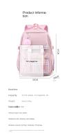 Mochilas escolares de gran capacidad para estudiantes y niñas, morrales de viaje lavables y ligeros, gran oferta, 2024 - details 12