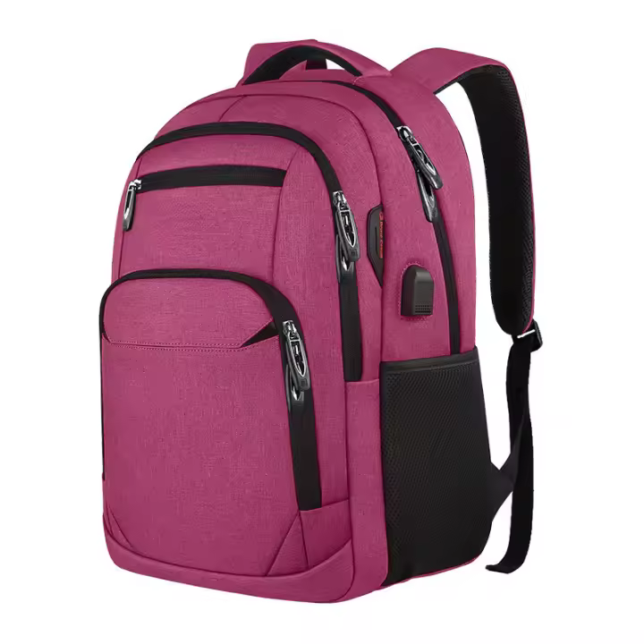 Mochila impermeable antirrobo para hombre y mujer, mochila para portátil Max 15.6, multiusos, con puerto de carga, bandolera para hombre de gran capacidad, sensación premium, viaje, bolsa de viaje, negocios, portátil - 1
