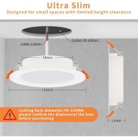 Downlight LED Empotrable Regulable Redondo, 7W 700LM, Blanco Natural(4000K), Corte 95-105mm, Foco Empotrable LED - details 2