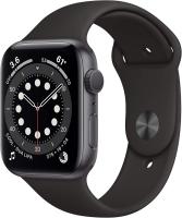 Apple Watch Series 6 (GPS, 44 mm) - Caja de aluminio gris espacial con correa deportiva negra (renovada) - details 0