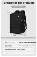 Mochila de viaje bolsa de ordenador de viaje de negocios almacén de zapatos independiente mochila ligera mujer estudiante universitario bolsa de la escuela - details 13