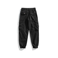 Pantalones Cargo de Moda para Hombres 2024 Estilo Callejero Suelto con Cordón Material de Algodón - details 2