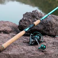 Combo de Caña de Pescar y Carrete de 7 Pies Pesca en Tierra Hilo Azul Mango Derecho/ Izquierdo - details 5