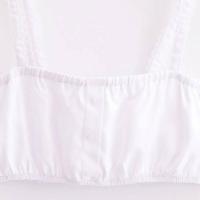 ZOCI-Top corto de popelina a la moda para Mujer y cintura alta elástica con cordón, falda larga, conjuntos de dos piezas para Mujer - details 8