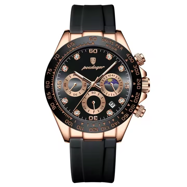 Reloj Deportivo de Lujo Automático Correa de Silicona Impermeable Luminoso - 1