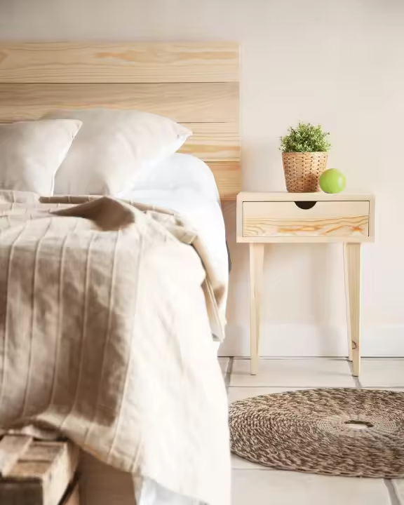 Cabecero de Cama de Madera TREVINCA Color Blanco para Pared. Cabecero de Tablas Horizontales. Estilo Vintage, para Camas de 135 - 1