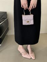 Hada francesa viento punta cabeza bolsa cabeza media zapatillas mujer usando nuevo tacón delgado arrugado zapatillas geniales - details 21
