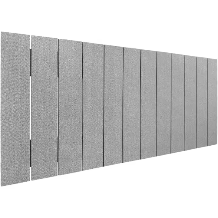 Cabecero de Madera Reciclada DM Estilo Palet Vertical Cama Palets Herrajes incluidos (150cm, Madera Natural) - 1
