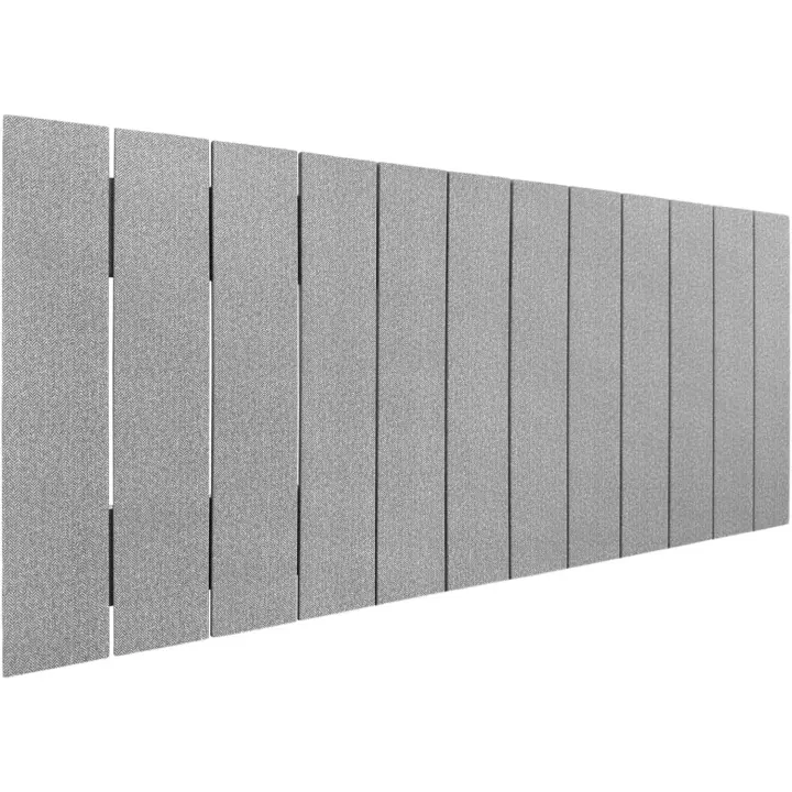 Cabecero de Madera Reciclada DM Estilo Palet Vertical Cama Palets Herrajes incluidos (150cm, Madera Natural) - 1