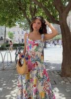 Vestido de tirantes floral pequeño de moda para mujeres europeas y americanas - details 3