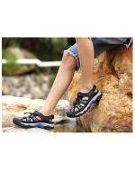 Sandalias transpirables para hombre, zapatos de senderismo de playa, suela gruesa, Punta cerrada, informales, para pesca - details 14