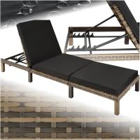 Taburete de Jardín Exterior de Ratán y Acero Tumbona de Piscina con Resaldo Ajustable en 6 Posiciones Tumbona de Playa Estable y Resistente a Intemperie Limpieza Fácil - details 24