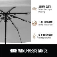 Paraguas compactos y resistentes al viento Apertura automática con un clic Reforzado con fibra de vidrio - details 25