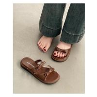 Sandalias Planas para Mujer Verano 2025 Diseño Moderno Versátil con Doble Lazo - details 13