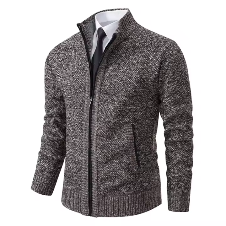 Jerseys de punto de lana para hombre, chaquetas informales cómodas y cálidas. - 1