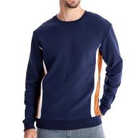 Sudaderas con cuello redondo de mezcla de algodón para hombre Patckwork, sudadera deportiva informal de moda con cuello redondo para hombre - details 0